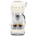 Coffee machine SMEG Espresso ECF02CREU, cream