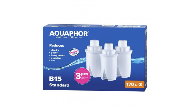 Asenduskassett veefiltrile Aquaphor B15, 3 tk.