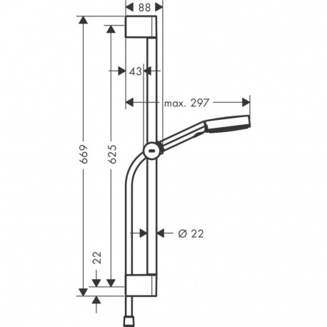 Hand shower set Hansgrohe Pulsify 24160670