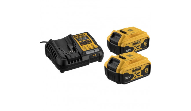 DEWALT.CHARGER DCB1104 +2x5.0Ah DCB1104P2