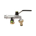 GARDEN FAUCET WITH TWO BRANCHES 1/2IN GARDEN FAUCET WITH TWO BRANCHES 1/2IN