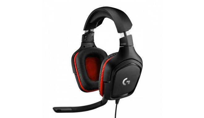 Logitech Gaming Headset G332 Symmetra - Black/Red - 3.5 MM Leatherette