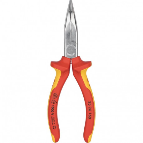 Pliers with extended curved jaws for electricians KNIPEX 2526