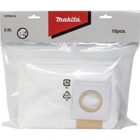 riidest tolmukotid MAKITA DVC260, 10 tk