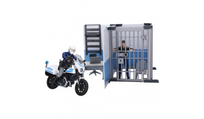 BRUDER Police Station with Police Motorcycle 62732 4001702627324