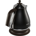 De’Longhi KBOV 2001.BK electric kettle 1.7 L 2000 W Black, Brown