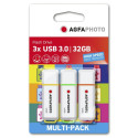 AgfaPhoto USB 3.0 Gen 1 32GB Color Mix MP3