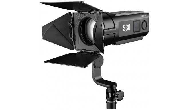 Godox S30 LED Focusing Light with barndoor