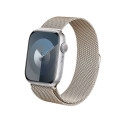 Crong Milano Steel – Pasek ze stali nierdzewnej do Apple Watch 38/40/41 mm (szampański)