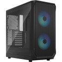 Fractal Design arvutikorpus Focus 2 RGB TG Clear Tint Tower Tempered Glass, must