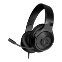 LORGAR Noah 101, Gaming headset with microphone, 3.5mm jack connection, cable length 2m, foldable de