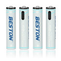 Rechargeable AA batteries with USB C, 400mAh, Li-Ion (4 pcs)