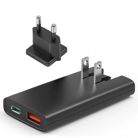 Charger - CHOETECH 67W GaN USB-C/USB-A PD Black