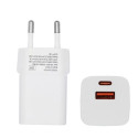Charger GaN USB Type-C, USB Type-A: 30W, PPS