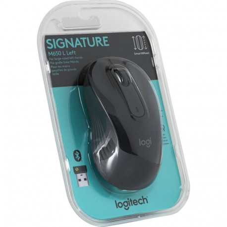 Myszka Logitech M650L Left bezprzewodowa szara