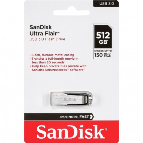 SanDisk 512GB Ultra Flair USB 3.0 150 MB/s