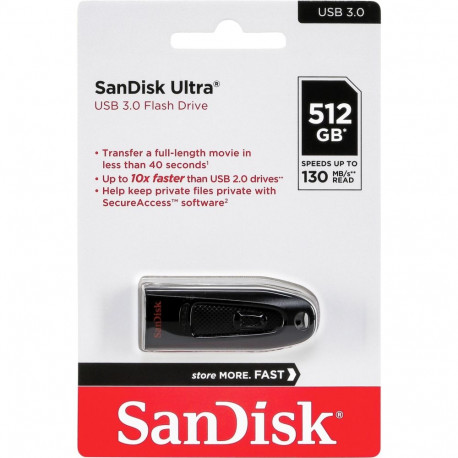 SanDisk 512GB Cruzer Ultra USB 3.0 130 MB/s