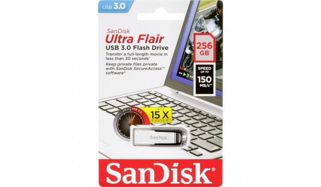 SanDisk 256GB Ultra Flair USB 3.0 150 MB/s