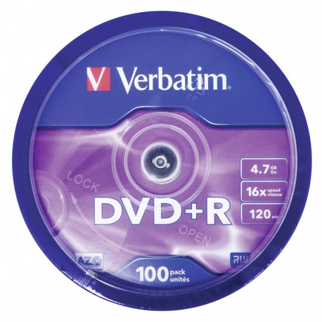 DVD+R Verbatim 100 tk