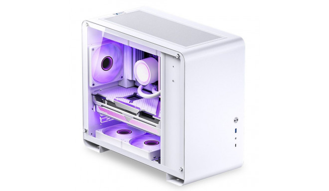 Jonsbo U4 Mini Micro-ATX Case, Tempered Glass - white