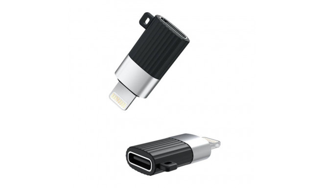 Adapter USB-C to Lightning XO NB149-D (black)