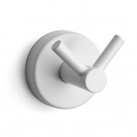 Double towel hook Kapitan UNO 12 02 66, white matt