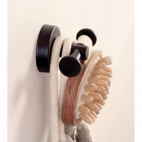 Double towel hook Kapitan UNO 12 22 55, black matte