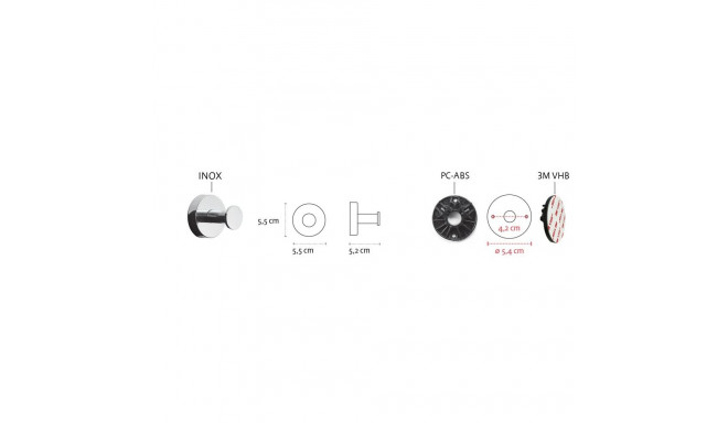 Towel hook Kapitan UNO 12 01 55, must matt