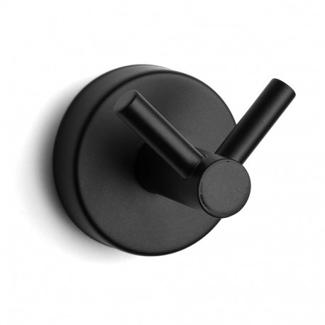 Double towel hook Kapitan UNO 12 02 55, black matte