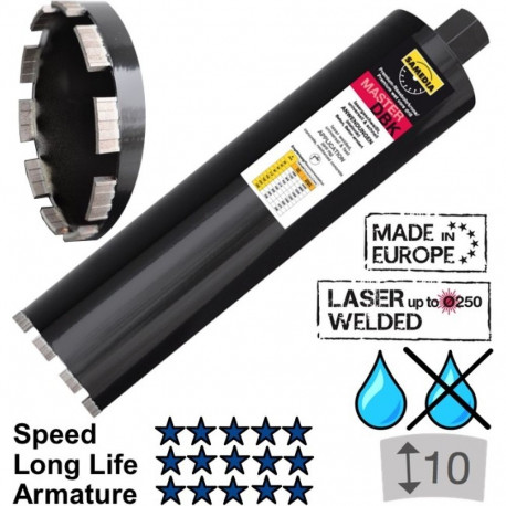 Diamond core bit, DBK 132 x 450 mm, SAMEDIA
