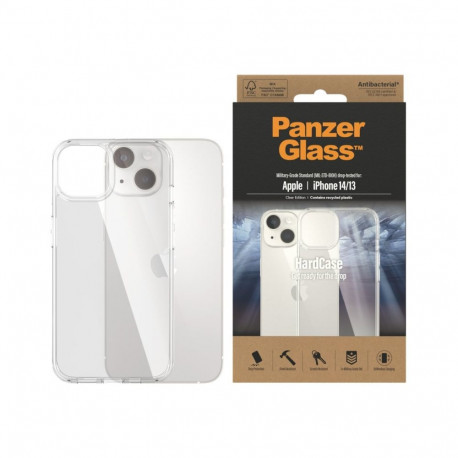 PanzerGlass HardCase Apple iPhone 14/13 läbipaistev juhtmevaba laadimisega ühilduv, 100% taaskasutat