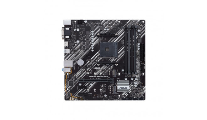 Asus | PRIME B550M-K | Processor family AMD | Processor socket AM4 | DDR4 | Memory slots 4 | Chipset