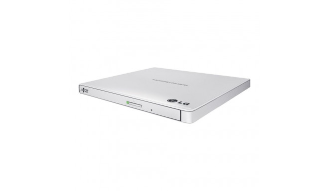 H.L Data Storage ultraõhuke kaasaskantav DVD-kirjutaja GP57EW40 USB 2.0 valge lauaarvuti/sülearvuti