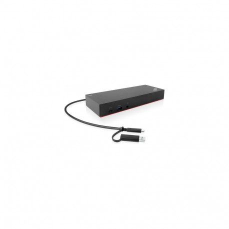Lenovo dokkimisjaam ThinkPad Hybrid USB-C ja USB-A-ga 40AF0135EU, kuni 2 kuvarit, USB-C, Ethernet LA