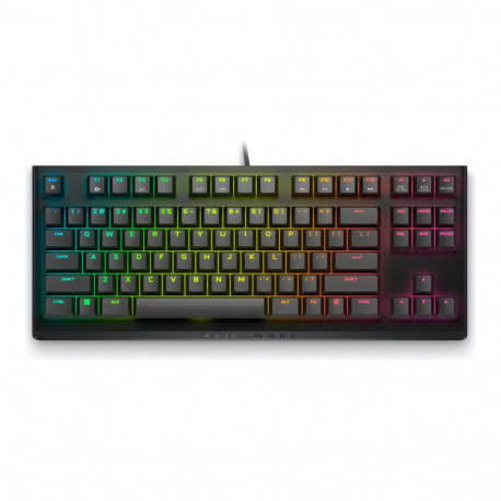 Dell Alienware Tenkeyless AW420K | Gaming Keyboard | Wired | EN | CHERRY MX Red | Dark Side of the M