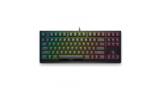 Dell Alienware Tenkeyless AW420K | Mänguklaviatuur | Juhtmega | EN | Kuu Pime Pool | CHERRY MX Red