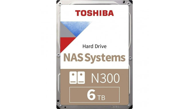 Toshiba N300 serveriketas (hulgipakend) 6TB 3.5'' SATA III (6 Gb/s)