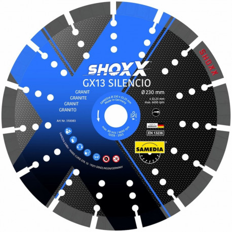 Ütleme ketas Silencio GX 13 350x30/25.4 mm.