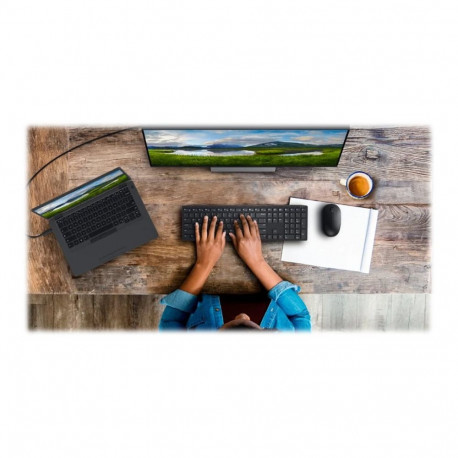 Dell Pro klaviatuur ja hiir KM5221W klaviatuuri ja hiire komplekt juhtmevaba patareid kaasas US must