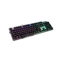 MSI | GK50 Elite | Gaming keyboard | Wired | RGB LED light | US | Black/Silver