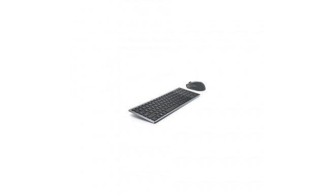 Dell KM7120W juhtmevaba klaviatuuri ja hiire komplekt patareidega US Bluetooth titaan-hall numbrikla