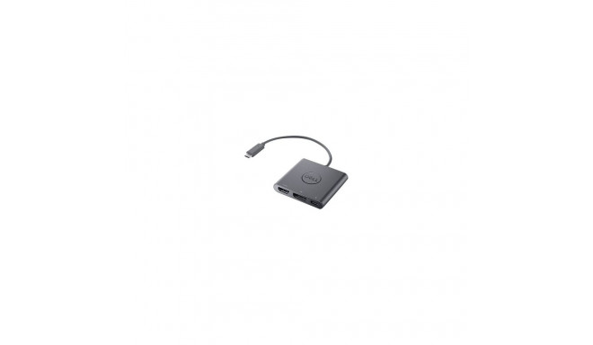 Dell | Adapter | USB-C HDMI/DP-ks koos toite läbivooluga | Must | USB-C isane | HDMI emane; USB eman