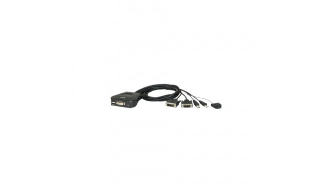 Aten 2-port USB DVI kaabel KVM-lüliti kaugpordi valijaga
