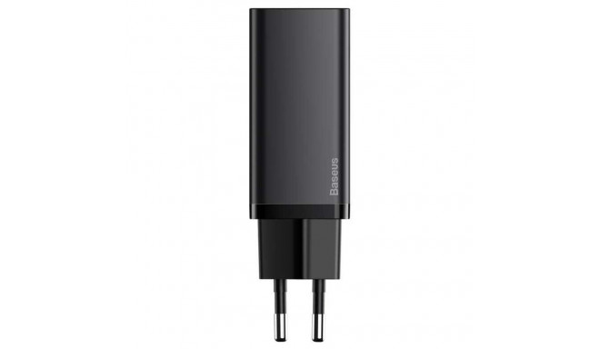 CHARGER GAN2 LITE 64W USB A+C BLACK