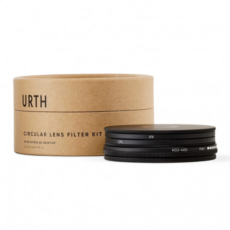 Urth 37mm UV, Circular Polarizing (CPL), ND2 400 Lens Filter Kit