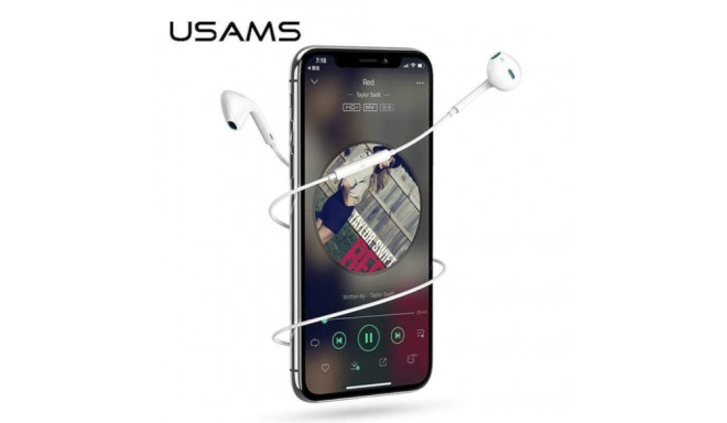 USAMS Stereo Headphones EP-22 white |white HSEP2201 jack 3.5mm