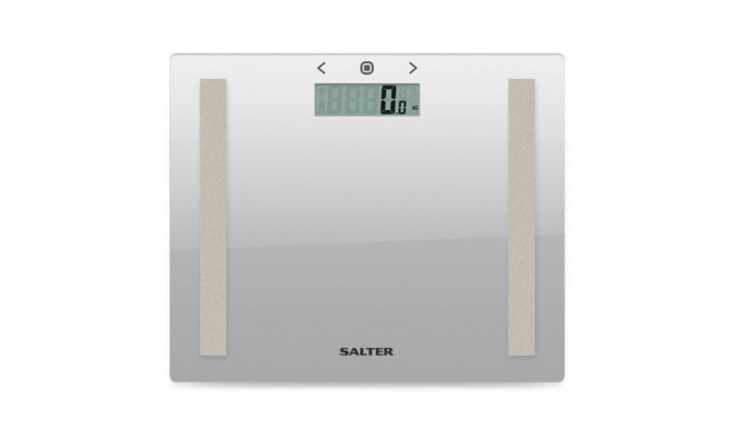 Salter 9113 SV3RAREU16 Compact Glass Analyser Bathroom Scales - Silver