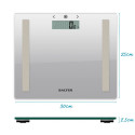 Salter 9113 SV3RAREU16 Compact Glass Analyser Bathroom Scales - Silver