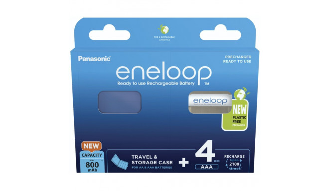 Panasonic Eneloop AAA 800mAh 4 szt + box