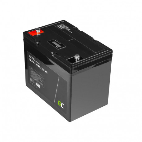 Green Cell aku LiFePO4 12V 12.8V 60Ah päikesesüsteemidele, matkaautodele ja paatidele